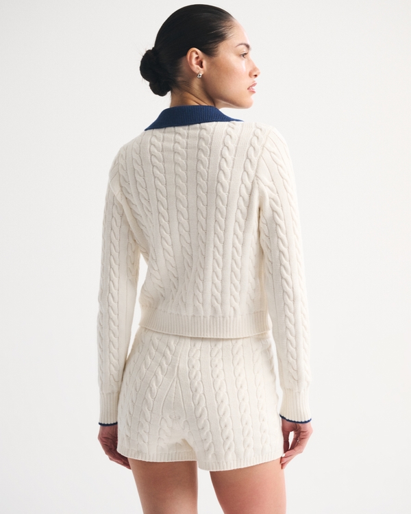 Cable Micro Sweater Short