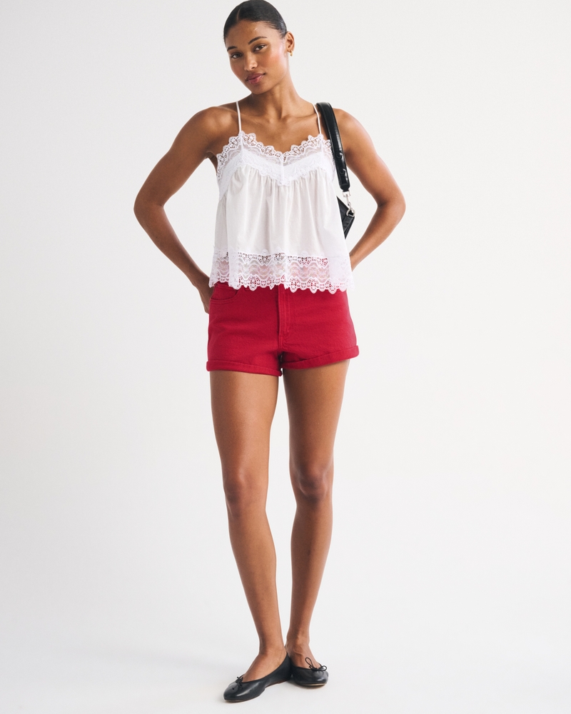 Curve Love High Rise Denim Micro Short - thumbnail 7