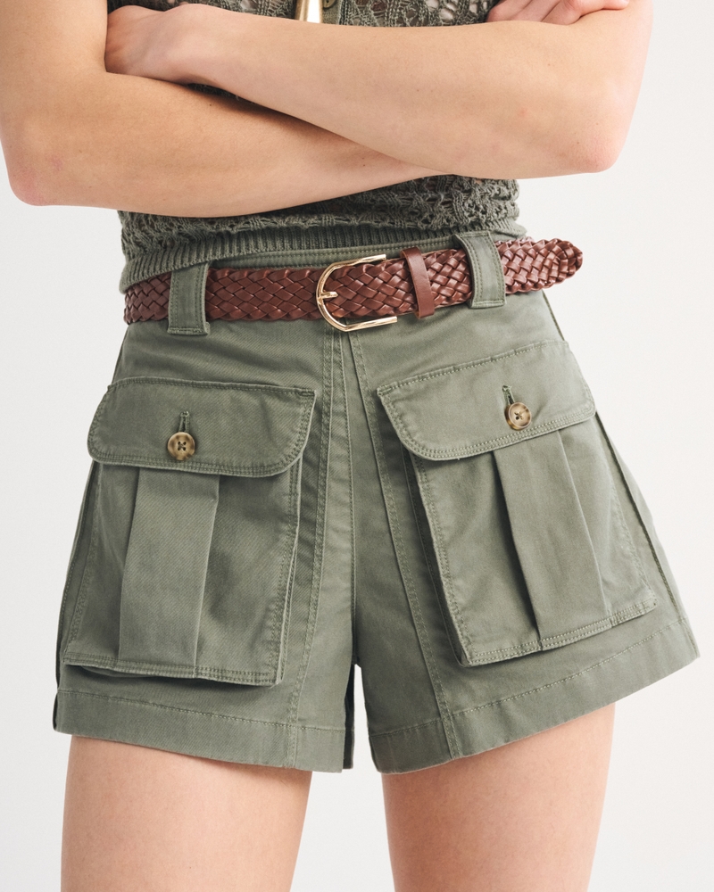 High Rise Belted Cargo Short - thumbnail 9