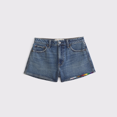 Женские джинсы Abercrombie & Fitch Pride Curve Love High Rise Denim Short