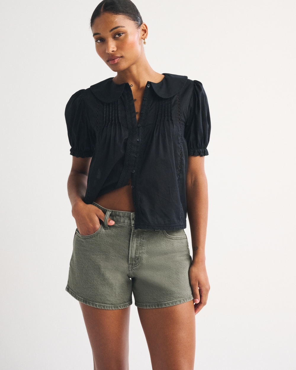 Curve Love Mid Rise A-Line Short