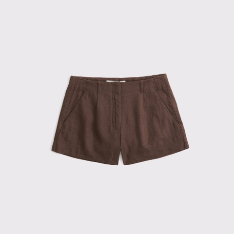 Женские брюки Abercrombie & Fitch 100% Linen High Rise Short