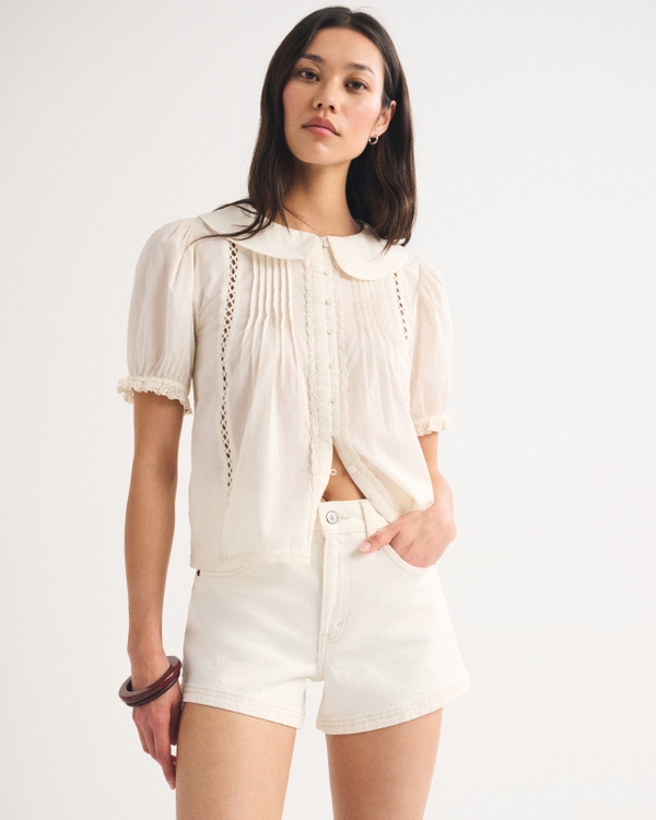 High Rise 90s Relaxed Jean, White view 1