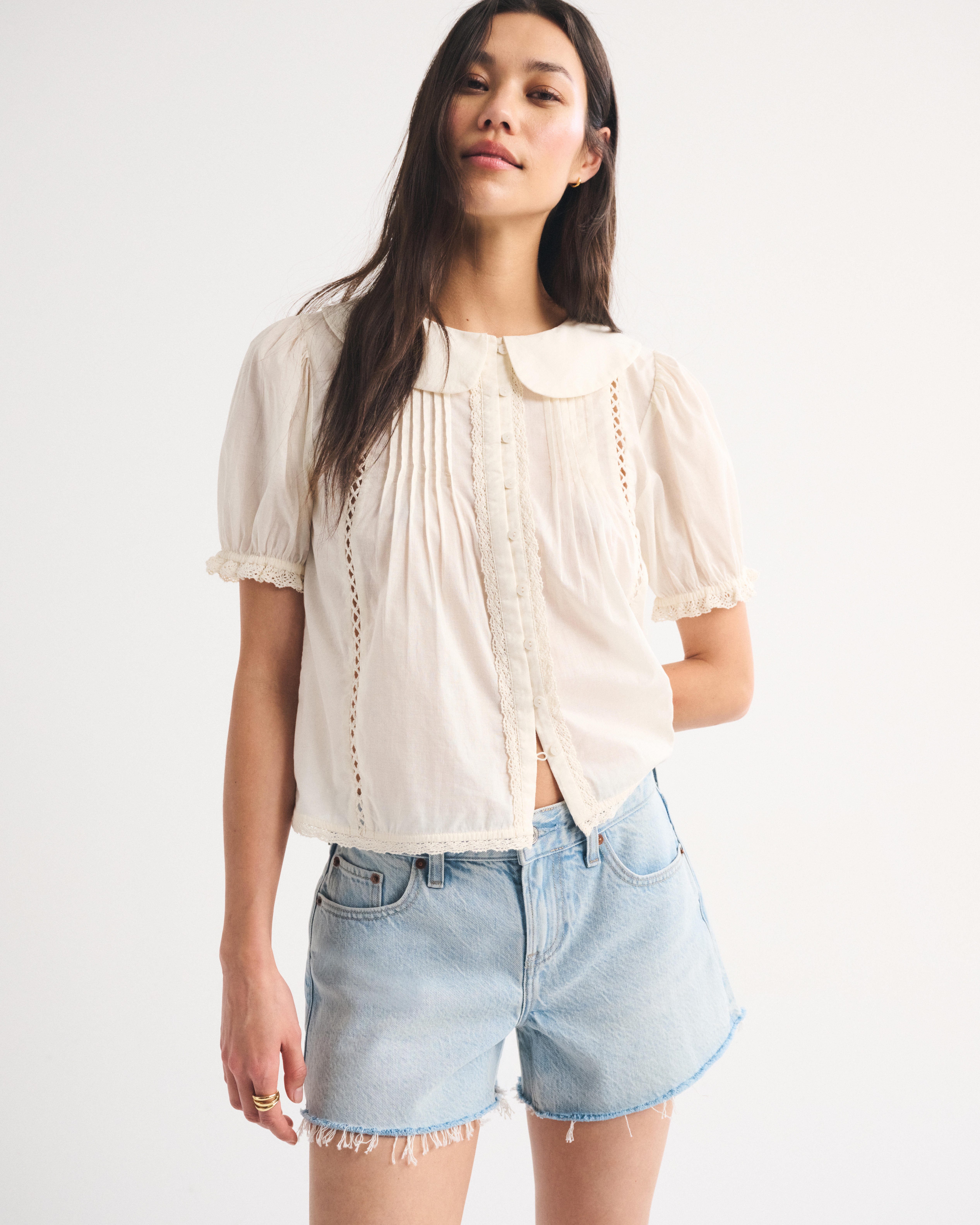 Женские брюки Abercrombie & Fitch Low Rise Loose Short — фото 2