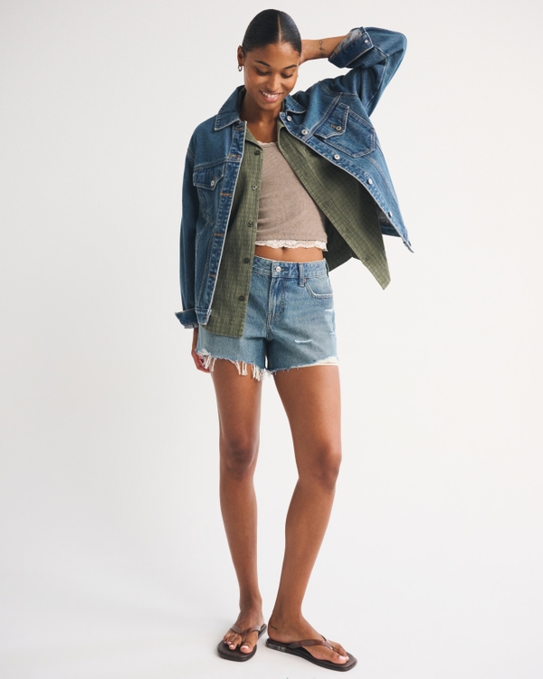 Curve Love Low Rise Loose Short, Medium view 2