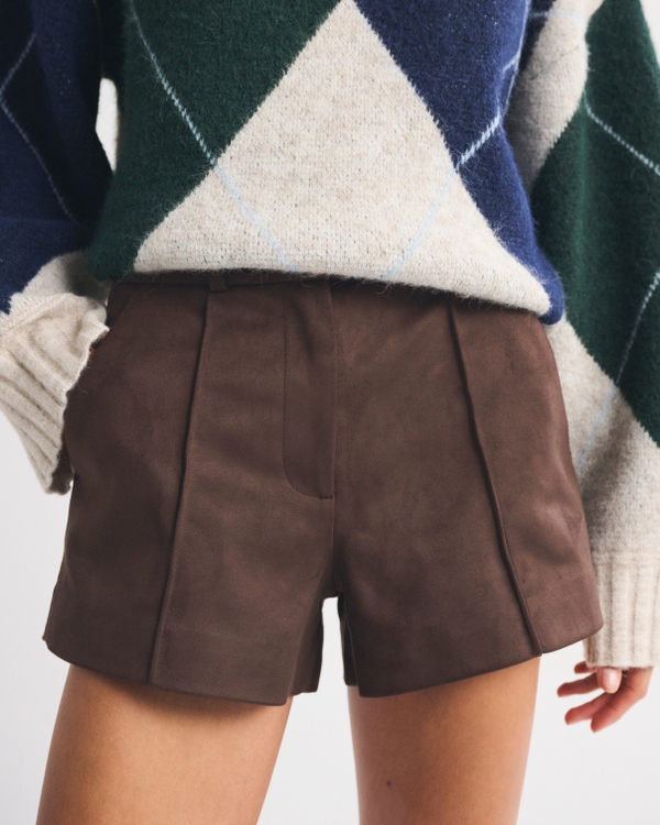 Women's Vegan Suede Tailored Micro Short | Women's New Arrivals