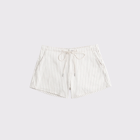 Женские джинсы Abercrombie & Fitch Linen-Blend Denim Pull-On Short