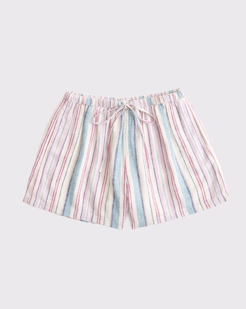 High Rise Linen-Blend Pull-On Short from Abercrombie & Fitch - $34.99