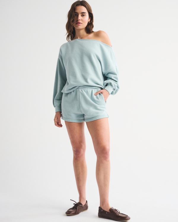 High Rise Sunday Terry Mini Short