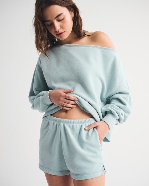 High Rise Sunday Terry Mini Short