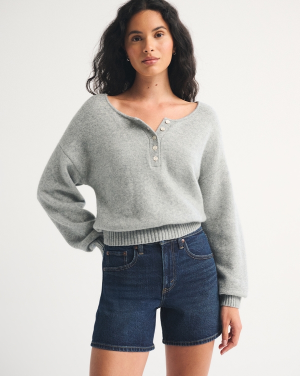 High Rise Dad Short, Dark view 1