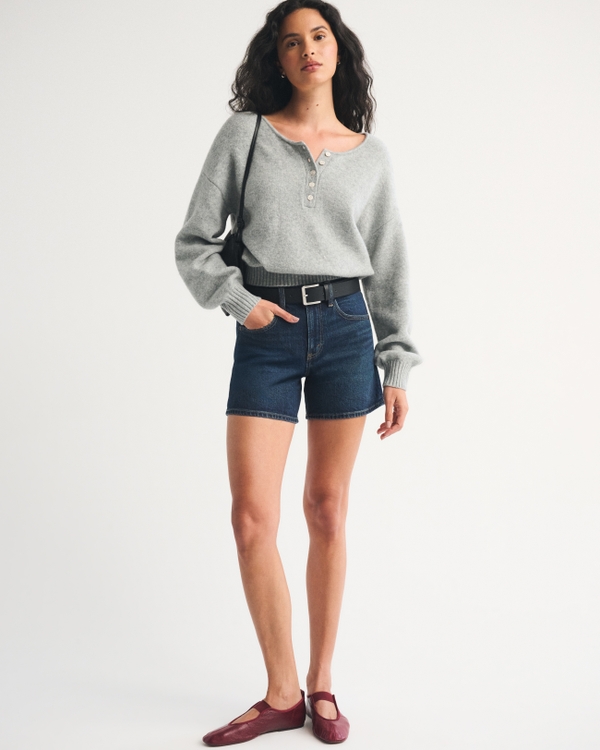 High Rise Dad Short, Dark view 2