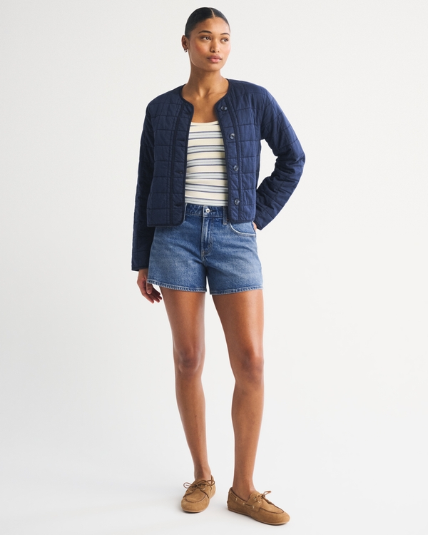 Curve Love Mid Rise A-Line Short, Medium view 2