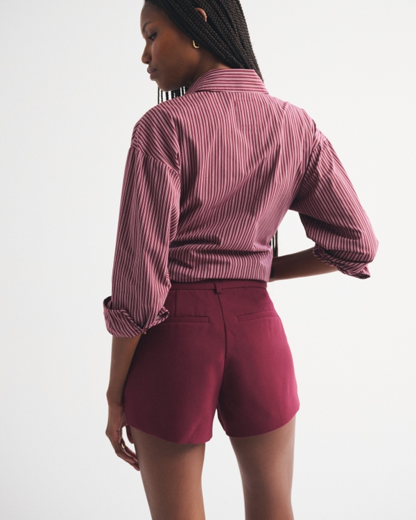 Belted Micro Tailored A-Line Short