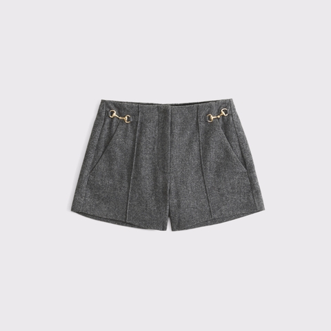 Женские брюки Abercrombie & Fitch High Rise Tailored Wool-Blend Short