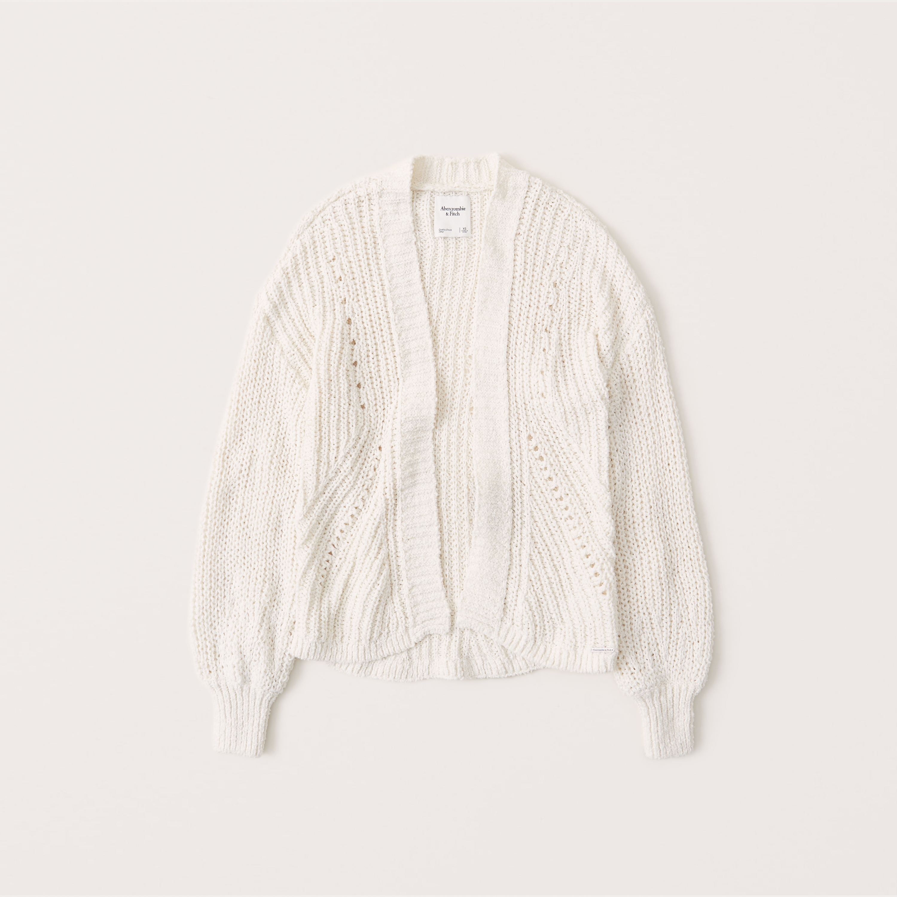 abercrombie puff sleeve cardigan