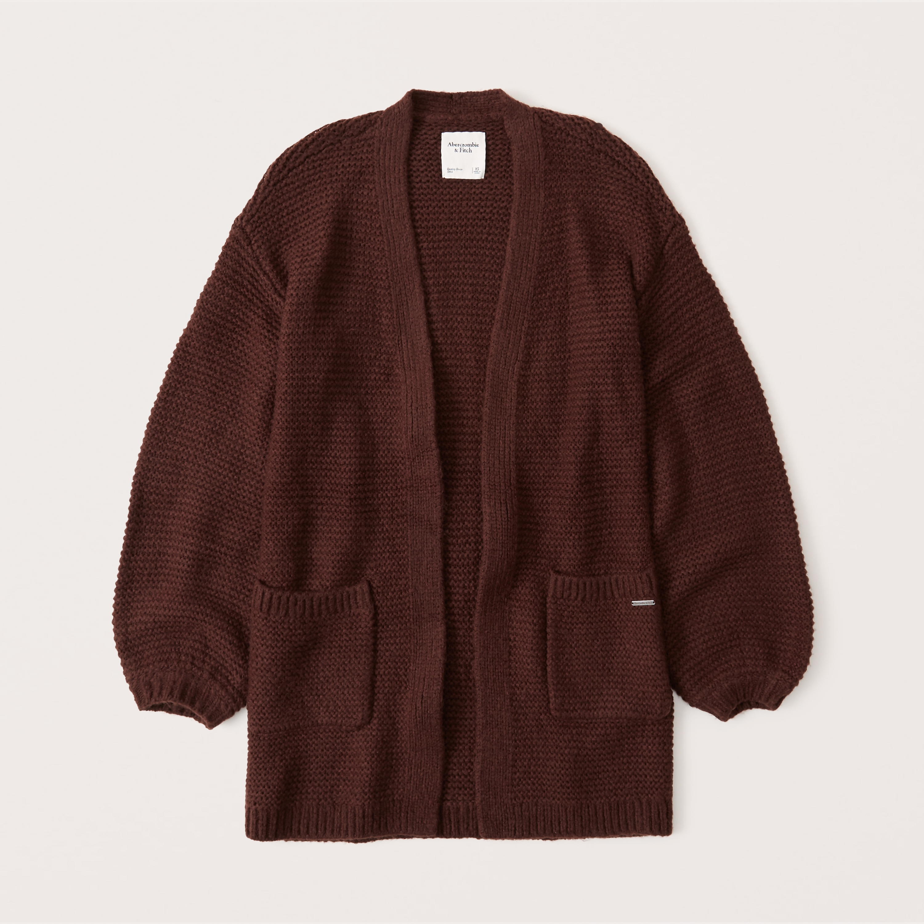 abercrombie puff sleeve cardigan