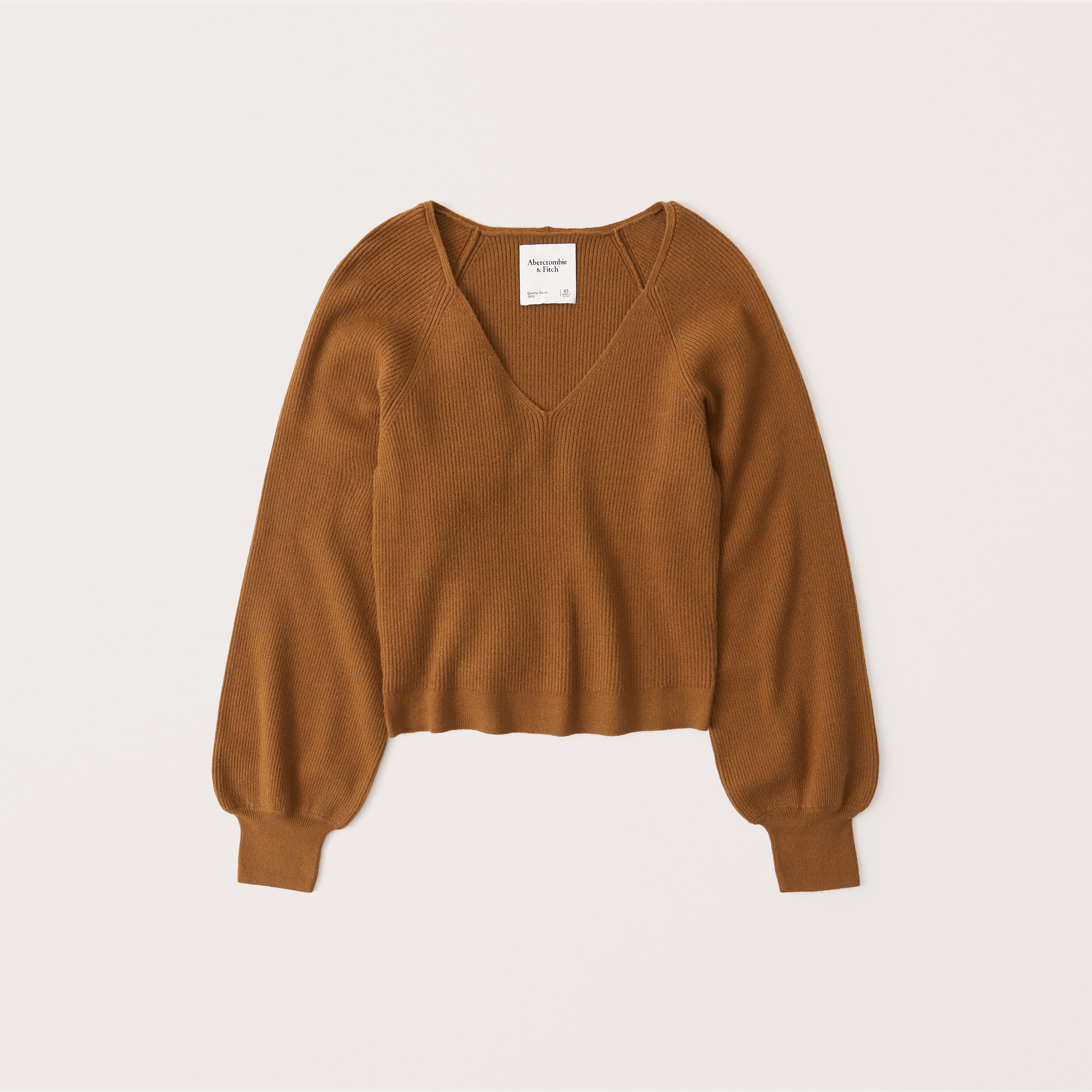 abercrombie puff sleeve cardigan