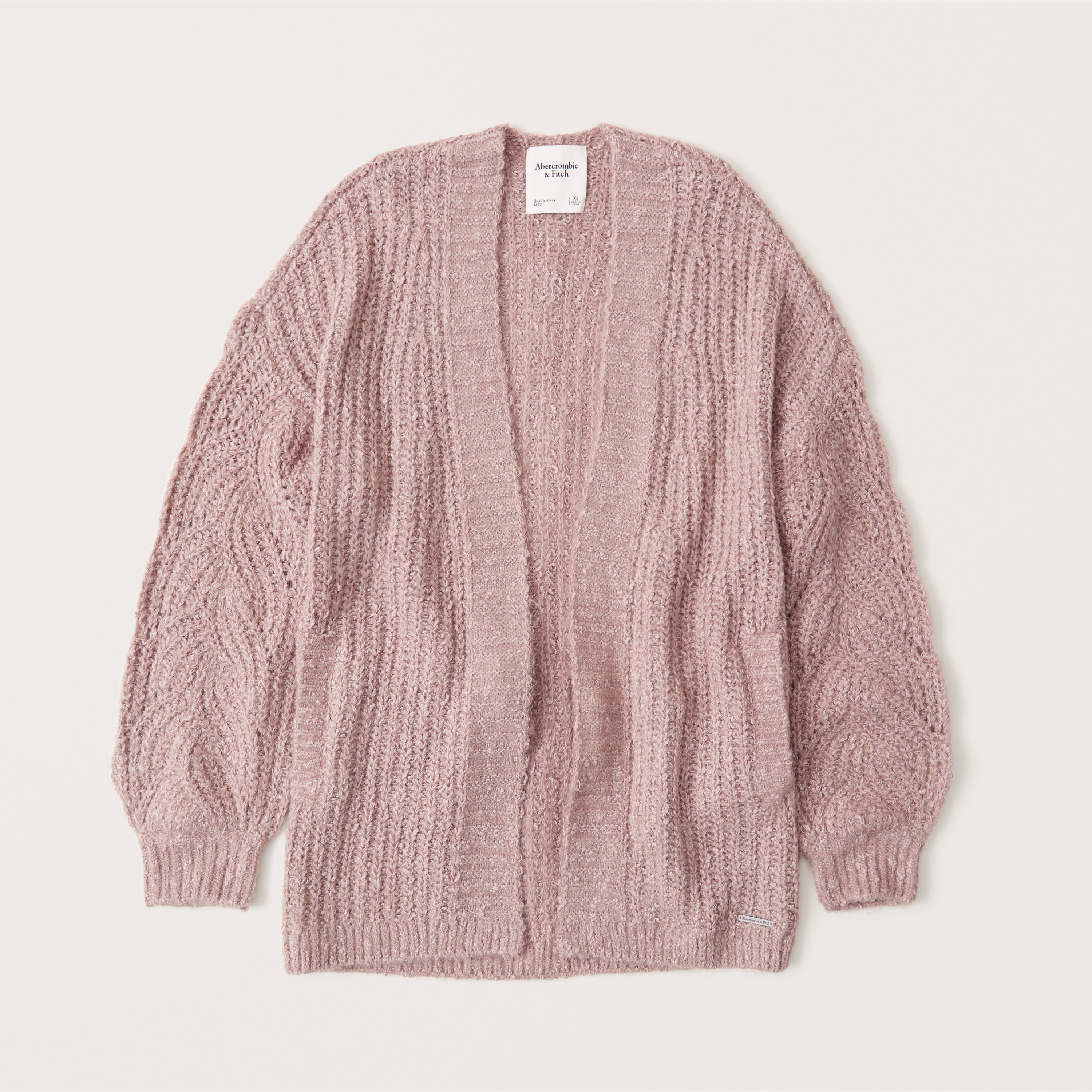abercrombie puff sleeve cardigan