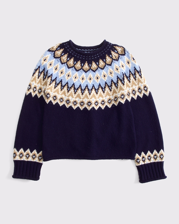 Abercrombie & Fitch Wool-Blend Roll Neck Crew Sweater