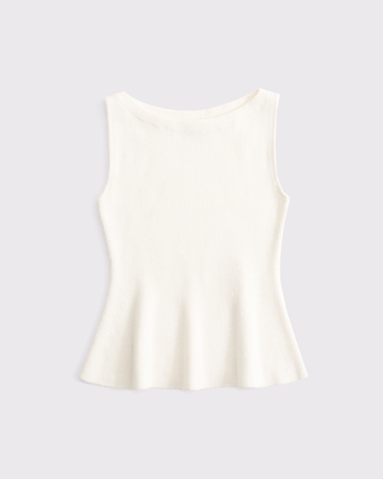 Peplum Sweater Tank