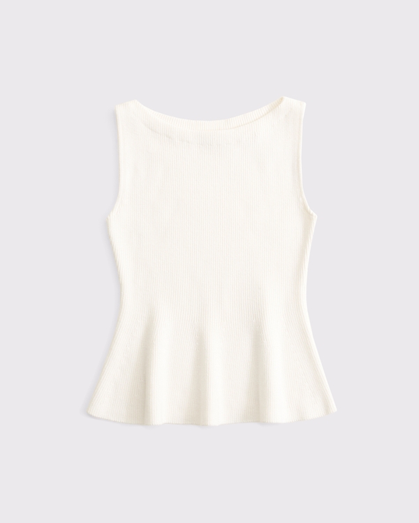 Abercrombie & Fitch Peplum Sweater Tank