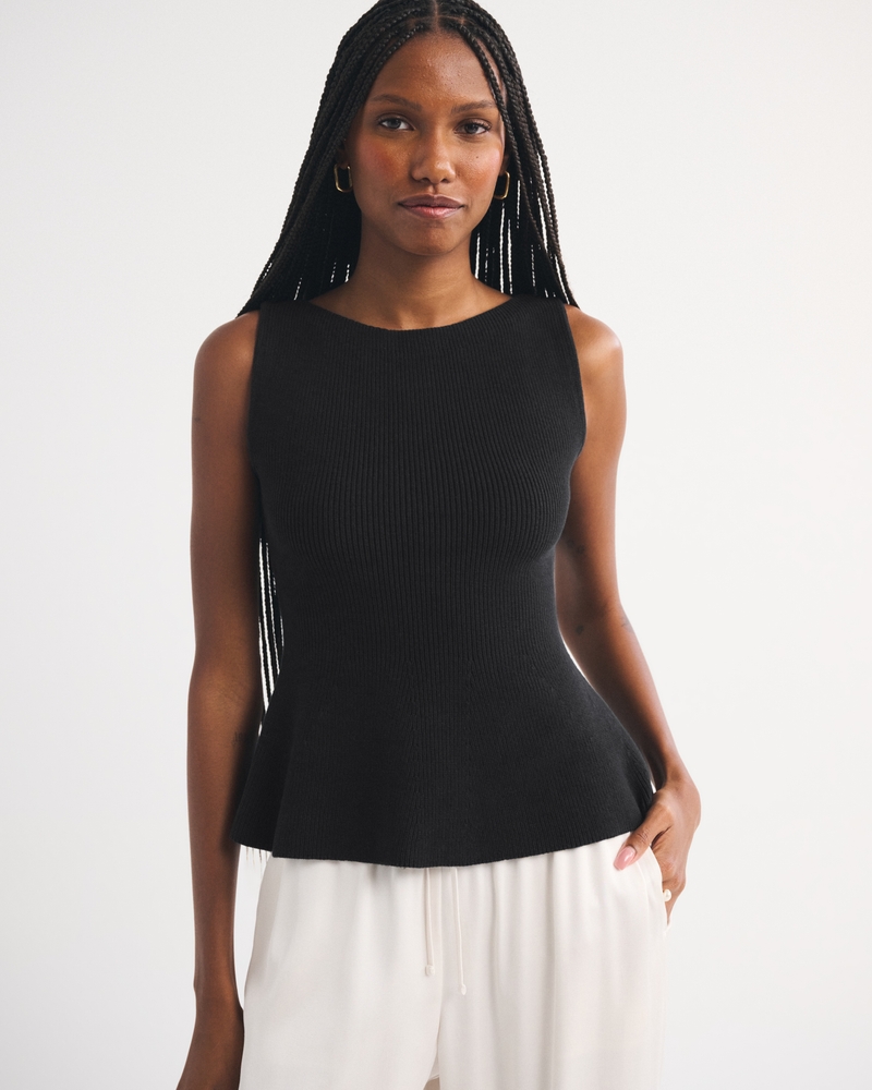 Peplum Sweater Tank - thumbnail 9