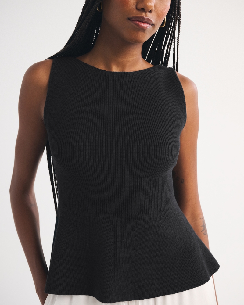 Peplum Sweater Tank - thumbnail 10