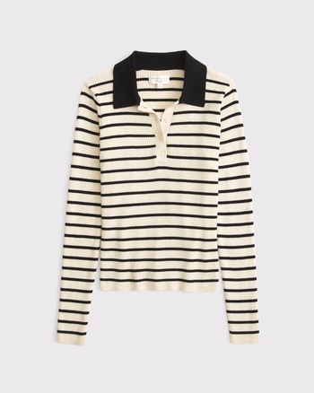 Cotton-Cashmere Sweater Polo