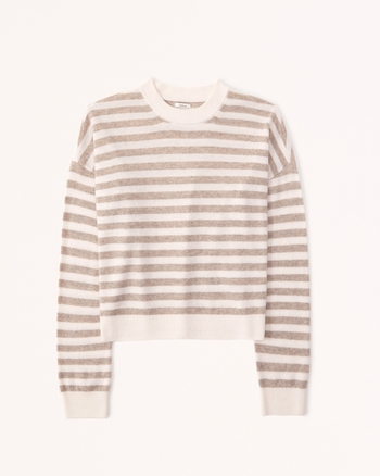 Cashmere Striped Scoopneck Sweater from Abercrombie & Fitch - $160