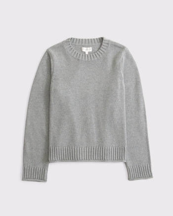 100% Cotton A&F Madeline Crew Sweater