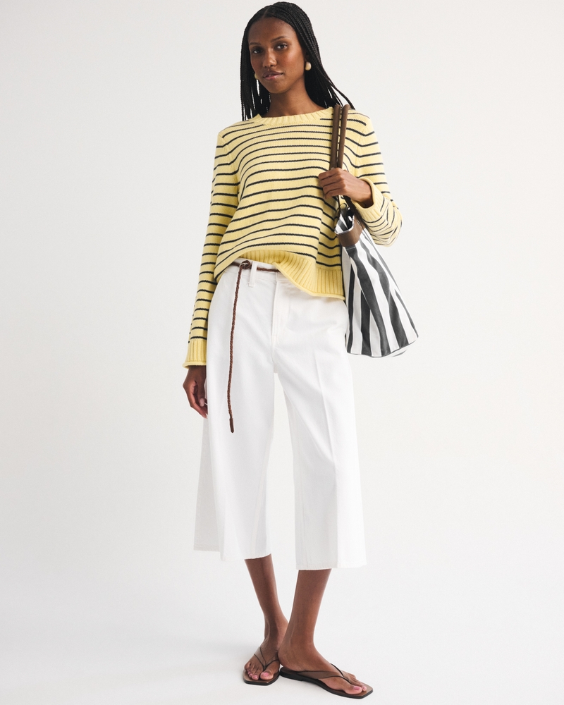 100% Cotton A&F Madeline Crew Sweater - thumbnail 9