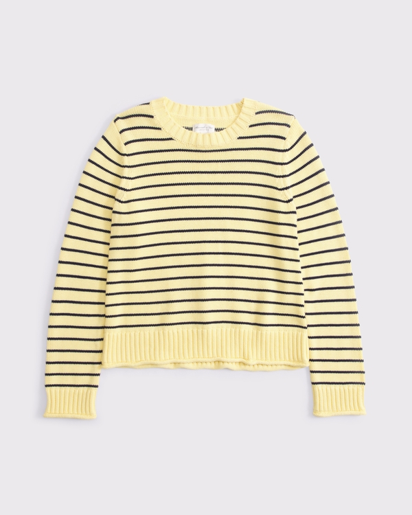 Abercrombie & Fitch 100% Cotton A&F Madeline Crew Sweater