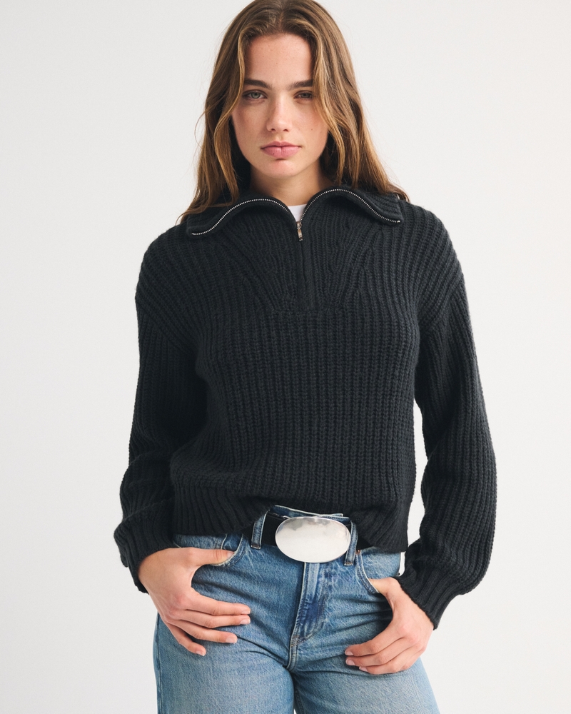 Rib Half-Zip Sweater - thumbnail 2