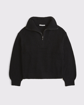 Rib Half-Zip Sweater