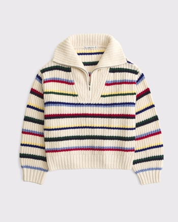Rib Half-Zip Sweater