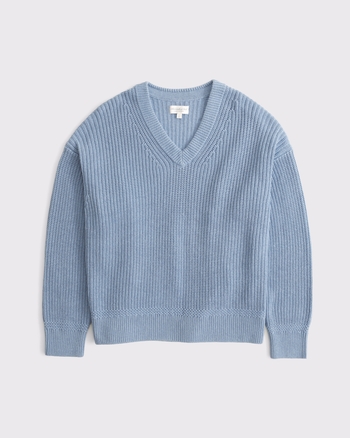 100% Cotton Dad V-Neck Sweater