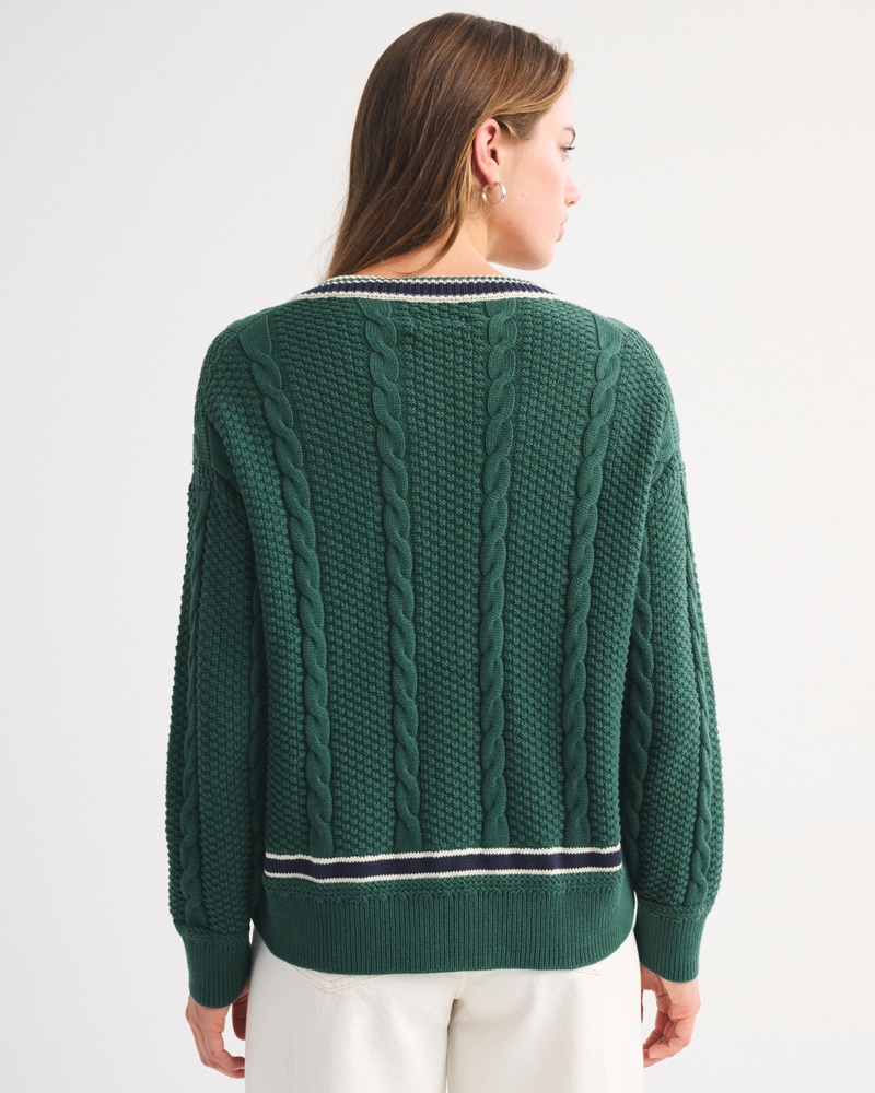 100% Cotton Dad V-Neck Sweater - thumbnail 8