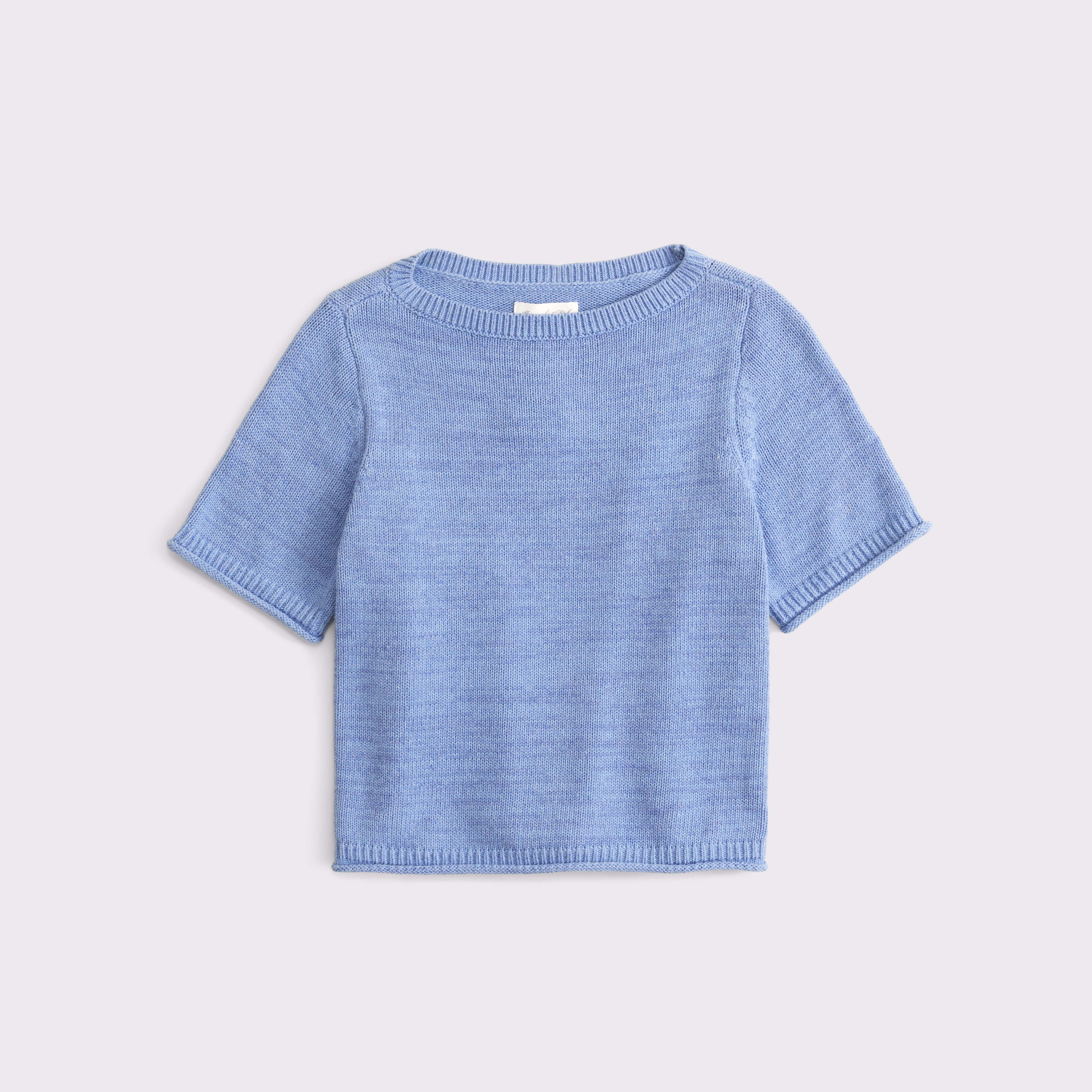 Женский свитер Abercrombie & Fitch 100% Cotton Sweater Tee, цвет: Синий — фото 1