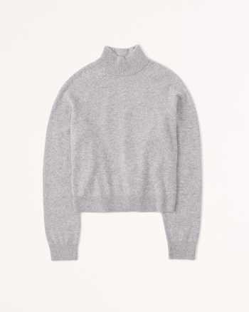 Cashmere crop mockneck sale