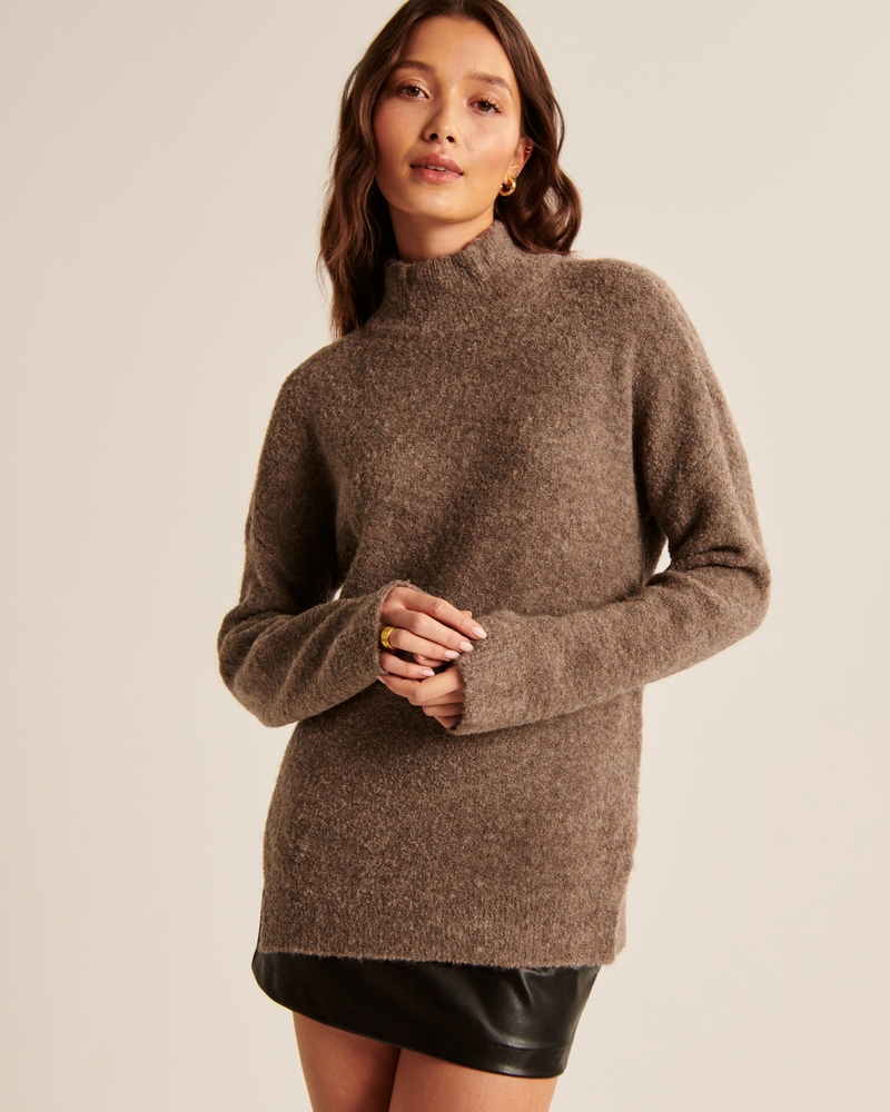 Abercrombie Oversized Boucle Turtleneck