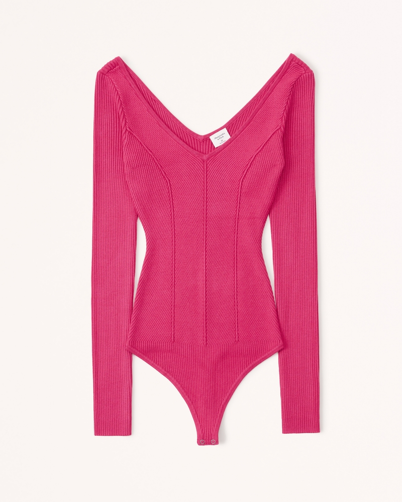 Women's Corset VNeck Sweater Bodysuit Women's Sale