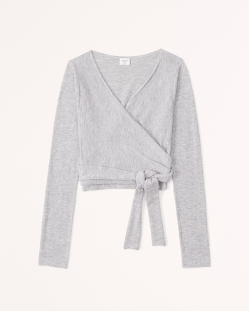 Women's LongSleeve Wrap Sweater Top Women's Tops