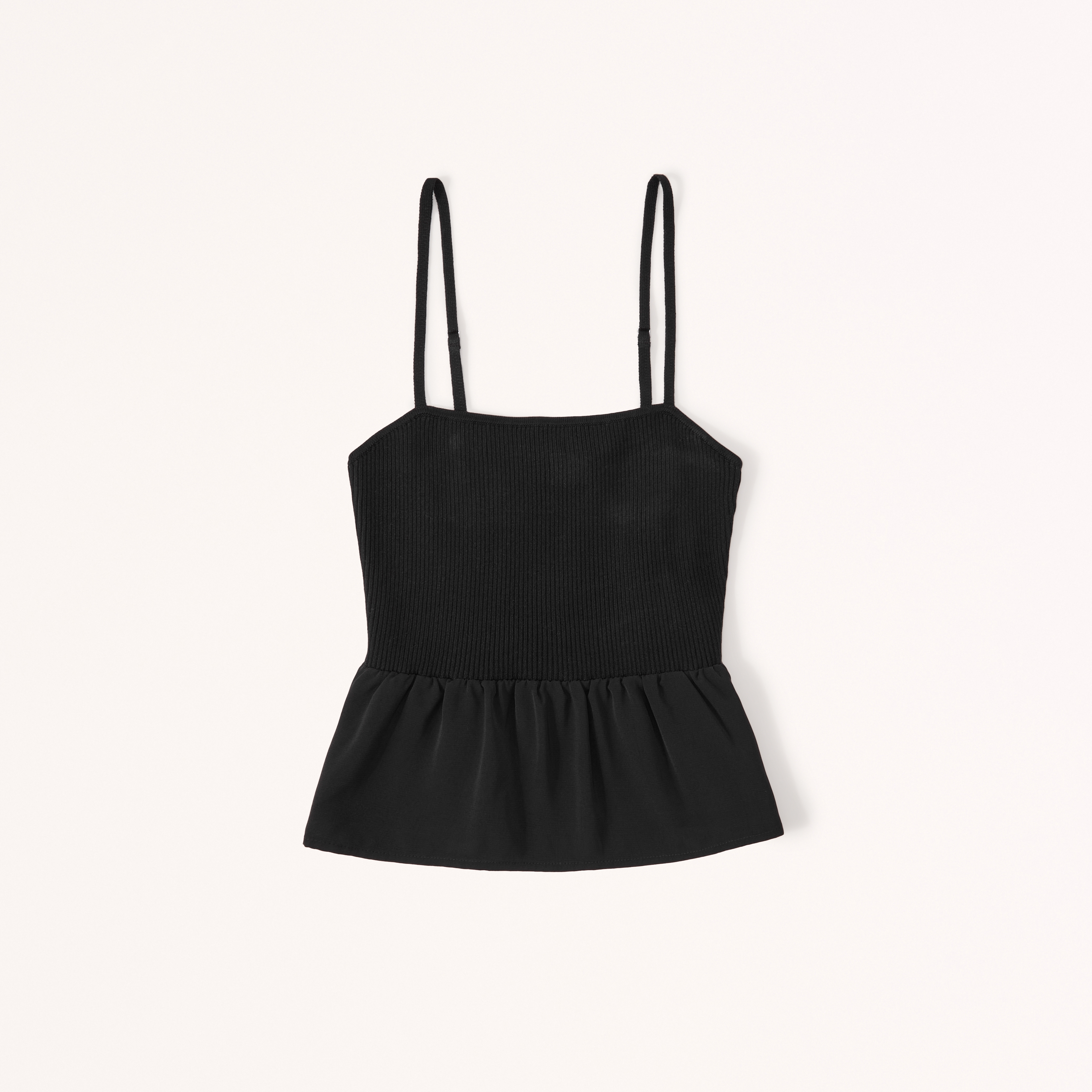 Women's Sweater Mix Ruffle Tank | Women's Clearance | Abercrombie.com