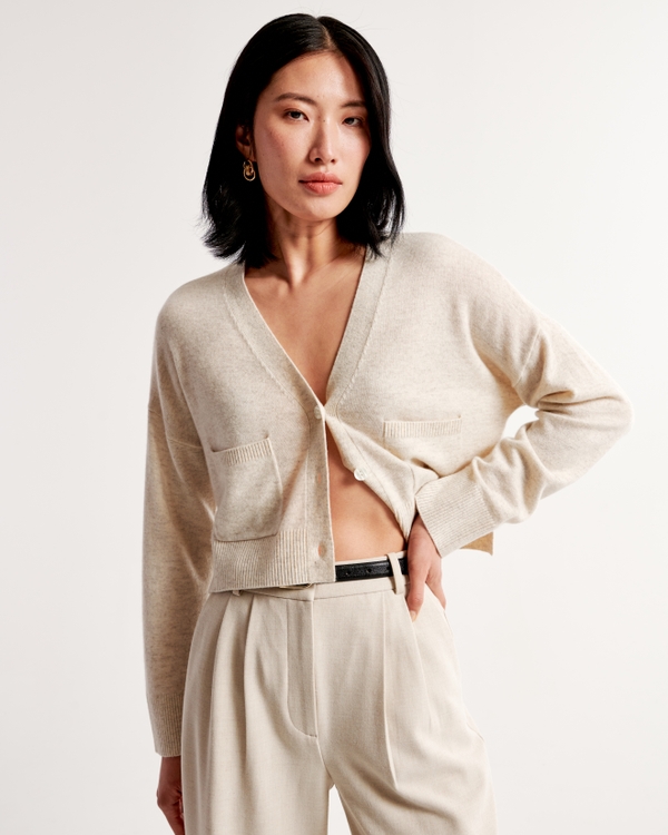 Cashmere Cardigan, Cream