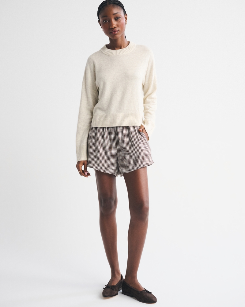 Women's Cashmere Crew Sweater | Women's Tops | Abercrombie.com