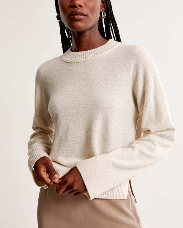 Women's Cashmere Crew Sweater | Women's Tops | Abercrombie.com