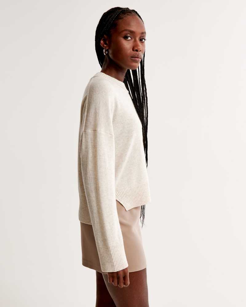 Women's Cashmere Crew Sweater | Women's Tops | Abercrombie.com