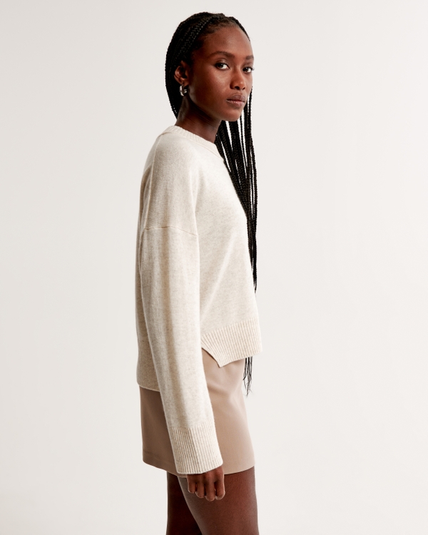 Women's Cashmere Crew Sweater | Women's Tops | Abercrombie.com