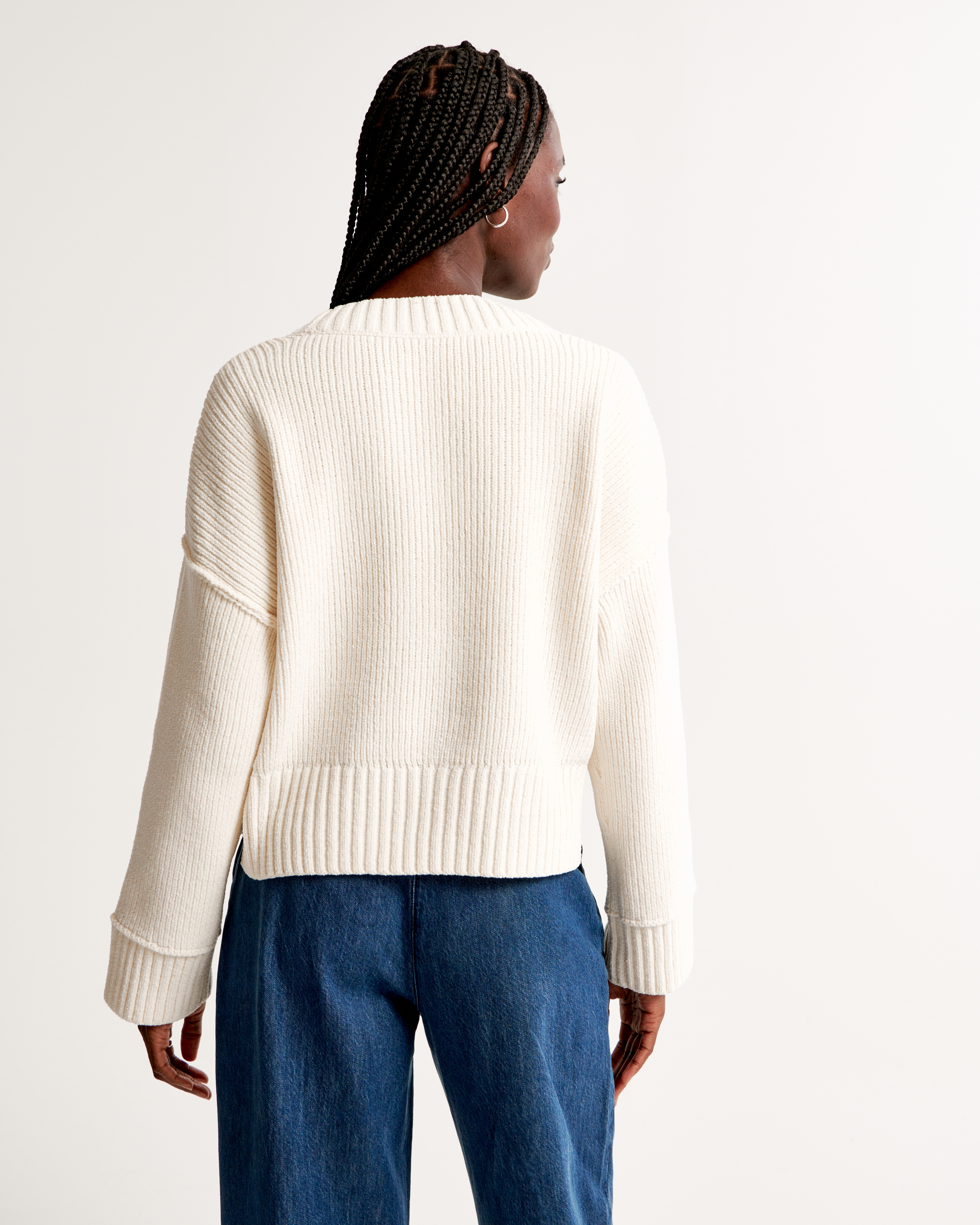 Long hot sale chenille sweater